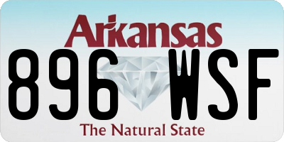 AR license plate 896WSF