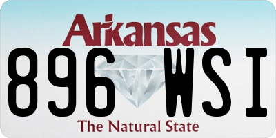 AR license plate 896WSI