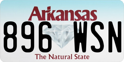 AR license plate 896WSN