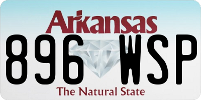 AR license plate 896WSP