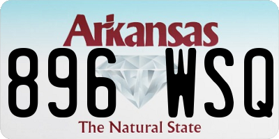 AR license plate 896WSQ