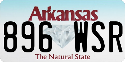 AR license plate 896WSR