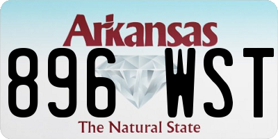 AR license plate 896WST