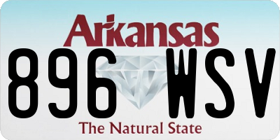 AR license plate 896WSV