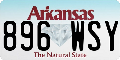 AR license plate 896WSY