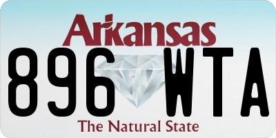 AR license plate 896WTA