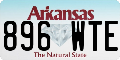 AR license plate 896WTE