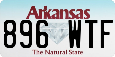 AR license plate 896WTF