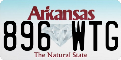 AR license plate 896WTG