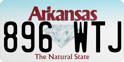AR license plate 896WTJ