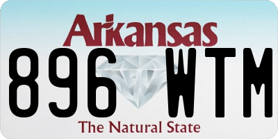 AR license plate 896WTM