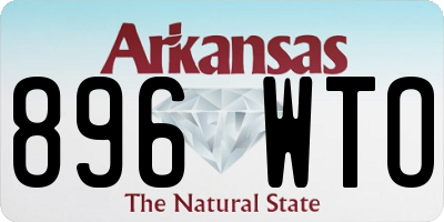 AR license plate 896WTO