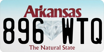 AR license plate 896WTQ