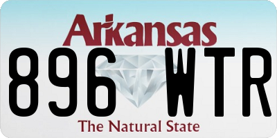 AR license plate 896WTR