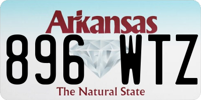 AR license plate 896WTZ