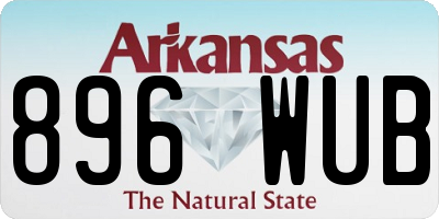 AR license plate 896WUB