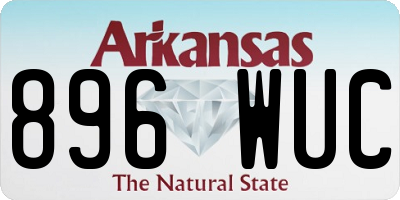 AR license plate 896WUC