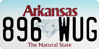 AR license plate 896WUG