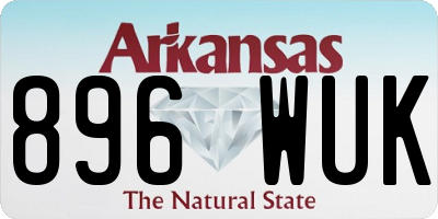 AR license plate 896WUK
