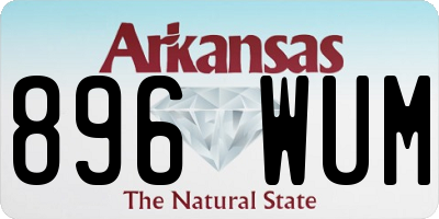 AR license plate 896WUM