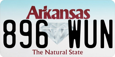 AR license plate 896WUN