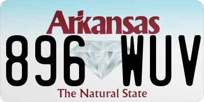 AR license plate 896WUV