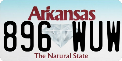 AR license plate 896WUW
