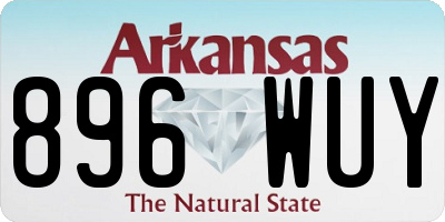 AR license plate 896WUY