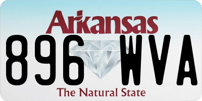 AR license plate 896WVA