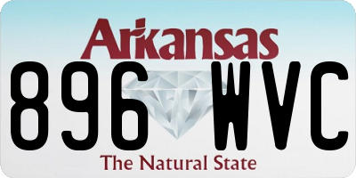 AR license plate 896WVC