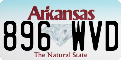 AR license plate 896WVD
