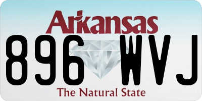 AR license plate 896WVJ