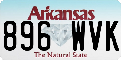 AR license plate 896WVK