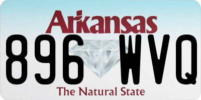 AR license plate 896WVQ