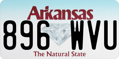 AR license plate 896WVU