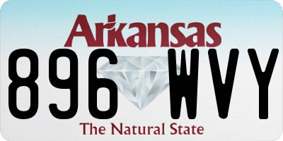 AR license plate 896WVY