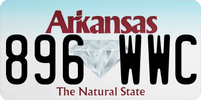 AR license plate 896WWC