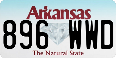 AR license plate 896WWD