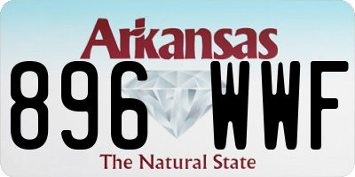 AR license plate 896WWF