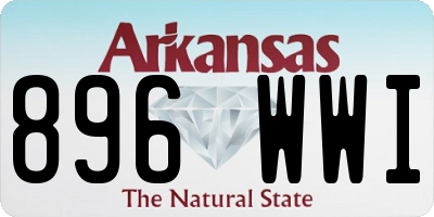 AR license plate 896WWI