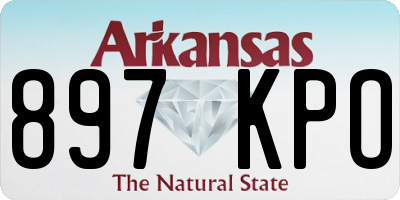 AR license plate 897KPO