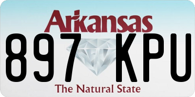 AR license plate 897KPU