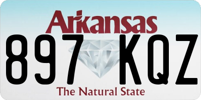AR license plate 897KQZ