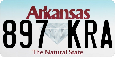AR license plate 897KRA