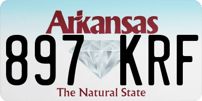 AR license plate 897KRF