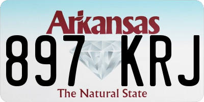 AR license plate 897KRJ