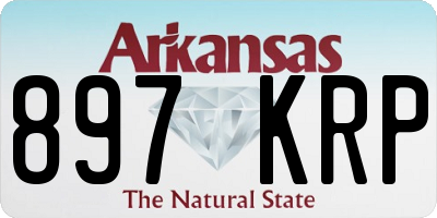 AR license plate 897KRP