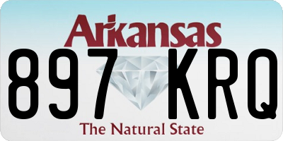 AR license plate 897KRQ