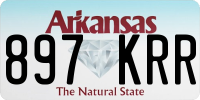 AR license plate 897KRR