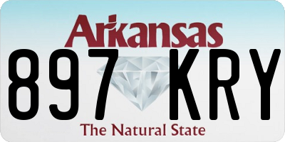 AR license plate 897KRY